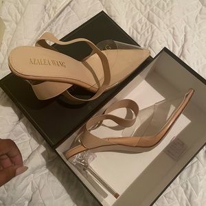 Clear sexy heels